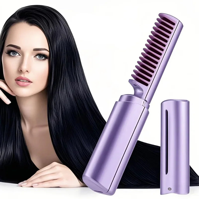 Bloomic Glide+ | Peine Alisador Inalámbrico 2 en 1